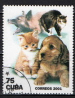 CUBA - 2001 - ANIMALI DOMESTICI: CANI E GATTI - USATO - Used Stamps