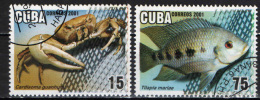 CUBA - 2001 - ACQUACOLTURA - USATI - Oblitérés