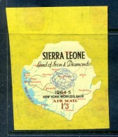 Sierra Leone 1964 Worlds Fair - Airmail - 1/3 Map MNH (SG 294) - Sierra Leone (1961-...)