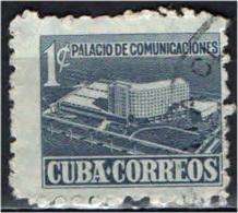 CUBA - 1952 - PALAZZO DELLE COMUNICAZIONI IN COSTRUZIONE - USATO - Segnatasse