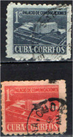 CUBA - 1952 -  PALAZZO DELLE COMUNICAZIONI IN COSTRUZIONE - USATO - Strafport