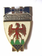 ANCIEN INSIGNE EMAILLE DES SAPEURS POMPIERS ALPES MARITIMES NICE 06 ETAT EXCELLENT DRAGO PARIS - Feuerwehr