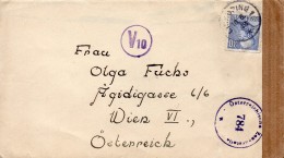 Suède Lettre Censurée Pour L'Autriche 1948 - Autres & Non Classés