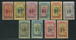 TUNISIE N° 110 à 119 * - Unused Stamps