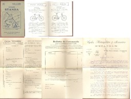 Lot  Cycles STANDA (vélos) à Courbevoie    1922 - Reclame
