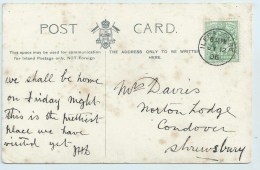 Single Circle - Ilfracombe On Related PC - Postmark Collection