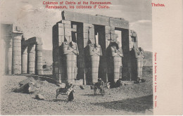 CPA - AK Thebes Theben Ramesseum Colums Colonnes Osiris Louxor Luxor Karnak Egypt Egypte Ägypten Afrique Africa Timbre - Luxor