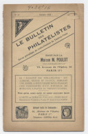 1923-BULLETIN DES PHILATELISTES--PARIS 1ER  -E500 - Frankrijk