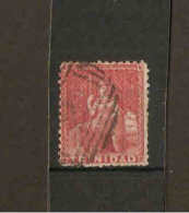 TRINIDAD 1863 - 1880 (1d) CARMINE SG 69dw PERF 12½ SCARCE INVERTED WATERMARK FINE USED Cat £65 - Trinidad & Tobago (...-1961)