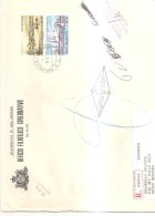 65766)san Marino Rccomandata Con-Vedute Di New York  Da Roma A Siracusa - 9 Marzo 1973 - Cartas & Documentos