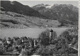 SACHSELN → Dorfpartie Bei Der Kirche, Gegen Den Unverbauten Sonnenberg In Sarnen, Ca.1950 - Sarnen