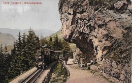 LUNGERN → Brünig - Dampfbahn Beim Schneidgütsch Mit Wanderer 1935 - Lungern