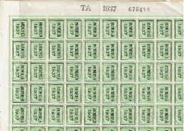 PRE 320  **  Feuille 100 - Typos 1936-51 (Petit Sceau)