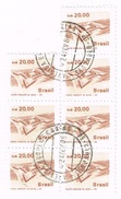 Brasil - Forte Principe Da Beira Rio - Lot De 7 Timbres Oblitérés Tenant Ensemble - Used Stamps