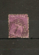 TRINIDAD 1863 - 1880 1s MAUVE (ANILINE) SG 73b PERF 12½ FINE USED Cat £11 - Trinité & Tobago (...-1961)