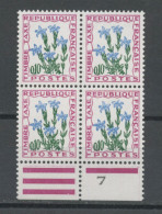 FRANCE - TAXE FLEUR 0,10 - N° Yvert 96** BLOC DE 4 - 1960-.... Nuevos