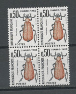 FRANCE - TAXE INSECTE 0,50 - N° Yvert 105** BLOC DE 4 - 1960-.... Neufs