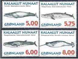 1993 Danemark GROENLAND 287-87** Mammifères Marins II - Nuovi