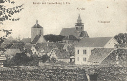 CPA Gruss Aus Lauterburg I. Els. - Kirche - Synagogue - Lauterbourg