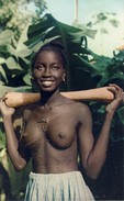 GUINÉ, BISSAU, Rapariga Papel Tatuada (NU, NUS), 2 Scans - Guinea-Bissau