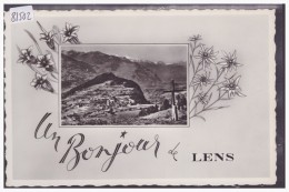 UN BONJOUR DE LENS - TB - Lens