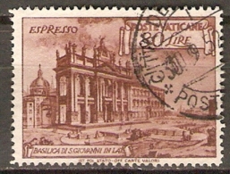 VATICAN   -   Exprès   -   1949 .   Y&T  N° 12 Oblitéré. - Priority Mail