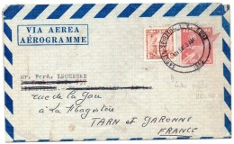 CUBA : Via Aerea Aérogramme , Entier Postal ( 3 Scans ) - Amérique Du Nord