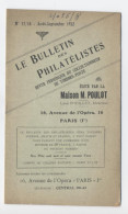 1922-BULLETIN DES PHILATELISTES--PARIS 1ER  -E500 - Frankrijk