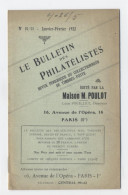 1922-BULLETIN DES PHILATELISTES--PARIS 1ER  -E500 - Frankrijk