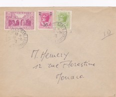 MONACO  LETTRE  1928 - Covers & Documents