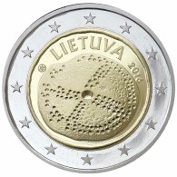 LITOUWEN   2 €   2.016  2016 "CULTURA BÁLTICA" Bimetálica   SC/UNC   T-DL-11.748 - Lithuania