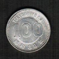 JAPAN   100 YEN SILVER 1964 (SHOWA 39) (Y # 79) - Japon