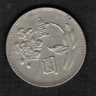 TAIWAN   1 YUAN 1960 (YEAR 49) (Y # 536) - Taiwan