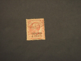 TIENTSIN - 1917 RE 4 C. Su 10 C. - TIMBRATO/USED - Tientsin