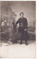 Carte Postale Photo Militaire Français Colonie Française Afrique Du Nord - ZOUAVE - SPAHI - Tenue - Baïonnette - - Uniformen