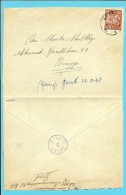 762 Op Brief Stempel GENT , Verso Stempel GEZIEN 2 GENT-G.  (G = Gevang/Prison) - 1948 Export