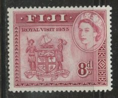Fiji 1954 8p Arms Of Fiji Issue #155  MNH - Fidji (...-1970)