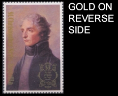 ST.CHRISTOPHER NEVIS & ANGUILLA 1980 Lord Nelson By Fuger:ERROR Gold Revers Side   [Fehler,erreur,errore,fout] - St.Christopher-Nevis-Anguilla (...-1980)
