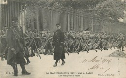 MANIFESTATION DU 1° MAI à PARIS - LES TROUPES AU REPOS. - Sciopero