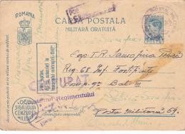 FREE MILITARY POSTCARD,STATIONERY,WW2,CENSORED,FPO#80,1942,ROMANIA. - 2de Wereldoorlog (Brieven)