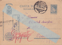 FREE MILITARY POSTCARD,STATIONERY,WW2,CENSORED,FPO#54,1942,ROMANIA. - 2de Wereldoorlog (Brieven)