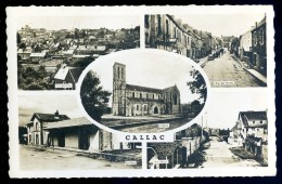 Cpa Du 22  Callac --  Multivues -- église Gare , Rue Neuve , Vue Générale , Rue Des Portes    LIOB93 - Callac