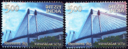 ERRORS-LANDMARK BRIDGES OF INDIA-BIG LOT-DIFFERENT COMBINATIONS-INDIA-2007-MNH-TP-37 - Abarten Und Kuriositäten