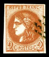 O N°40B, 2c BRUN ROSE Rep 2, Très Jolie Nuance, R.R.R (signé Brun/certificat)    Qualité :... - 1870 Emission De Bordeaux