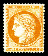 * N°38, 40c Orange, Très Bon Centrage, SUP (signé Calves/certificat)    Qualité : *   ... - 1870 Belagerung Von Paris