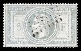 O N°33, 5F Violet-gris, Def, Belle Présentation    Qualité : O    Cote : 1100 Euros - 1863-1870 Napoleon III Gelauwerd