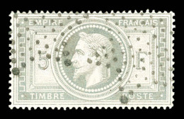 O N°33, 5F Violet-gris, Pelurage, Belle Présentation    Qualité : O    Cote : 1100 Euros - 1863-1870 Napoléon III. Laure