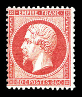 * N°24, 80c Rose, Très Frais, SUP (certificat)    Qualité : *    Cote : 2200 Euros - 1862 Napoléon III.