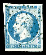 O N°15, 25c Bleu Obl étoile De Paris, TB    Qualité : O    Cote : 285 Euros - 1853-1860 Napoleon III