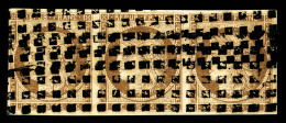 O N°1, 10c Bistre En Bande De Trois Horizontale, Oblitération Gros Points, TB (signé/certificat) ... - 1849-1850 Cérès